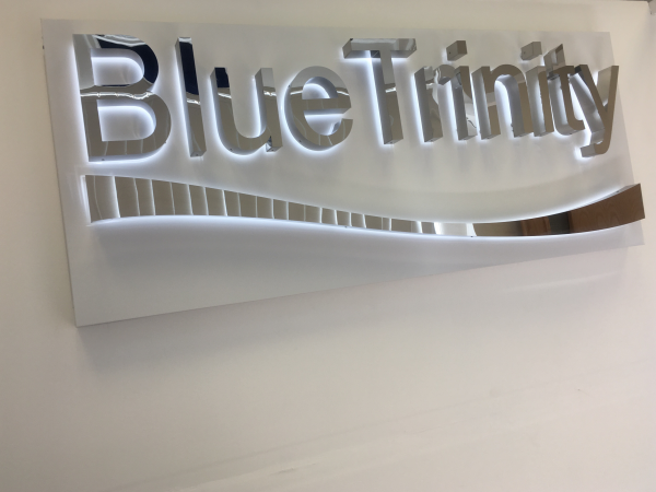 Blue Trinity Solicitors Sign In Enfield Town